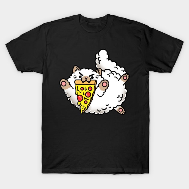 Pizza cat T-Shirt by fridaemundae